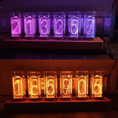 Horloge à Tube Lumineux Nixie - Objet Scientifique - Science Labs
